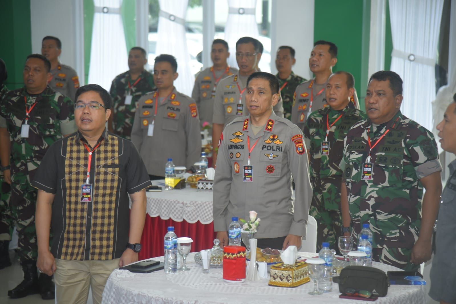 Perkuat Sinegitas TNI-POLRI , KOREM 043/Gatam Gelar Acara Rapim TNI-POLRI th 2023 di Provinsi Lampung