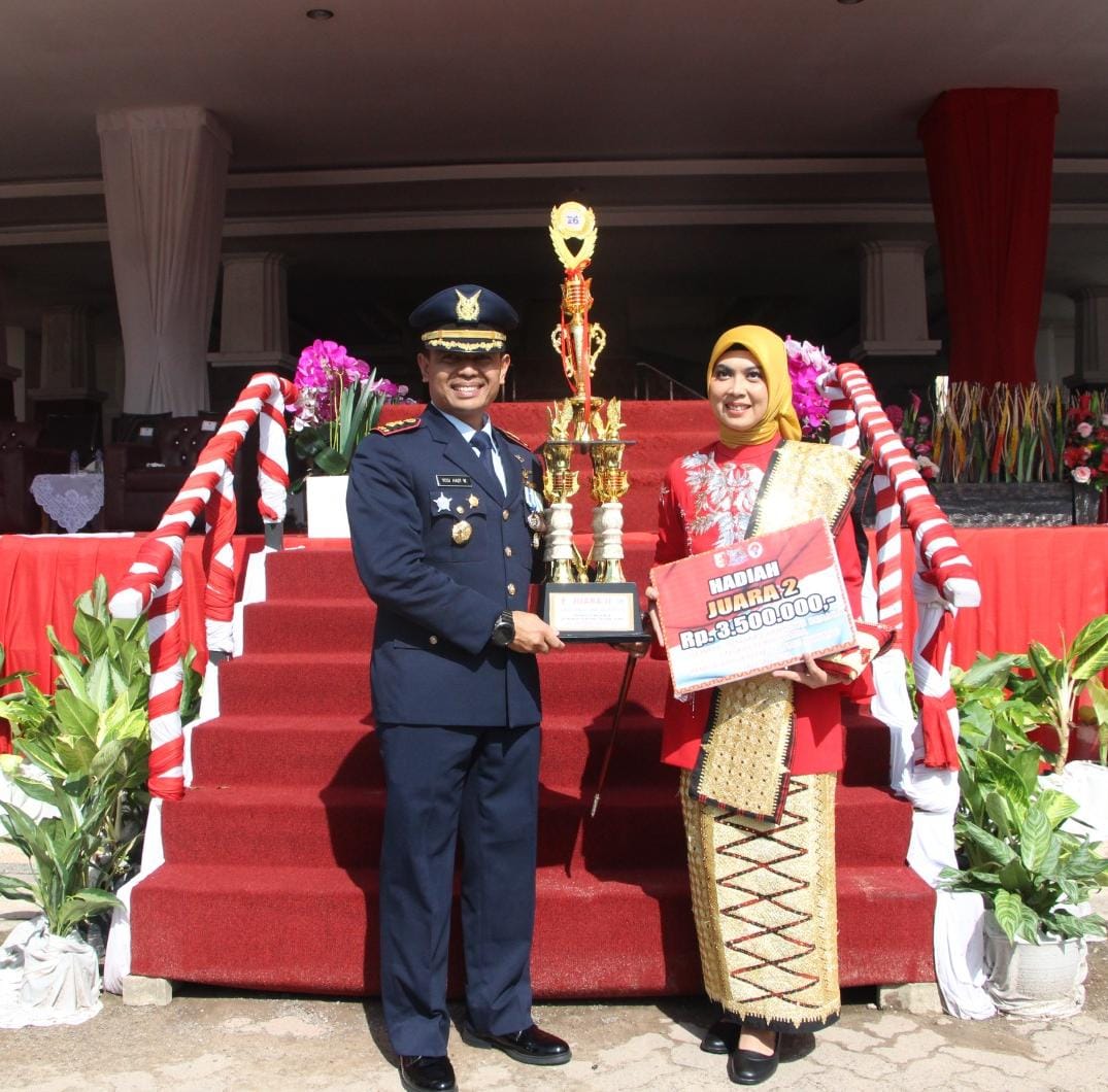 Hut Ke-26 Tuba, Lanud BNY Raih Juara II Senam Lampung Berjaya