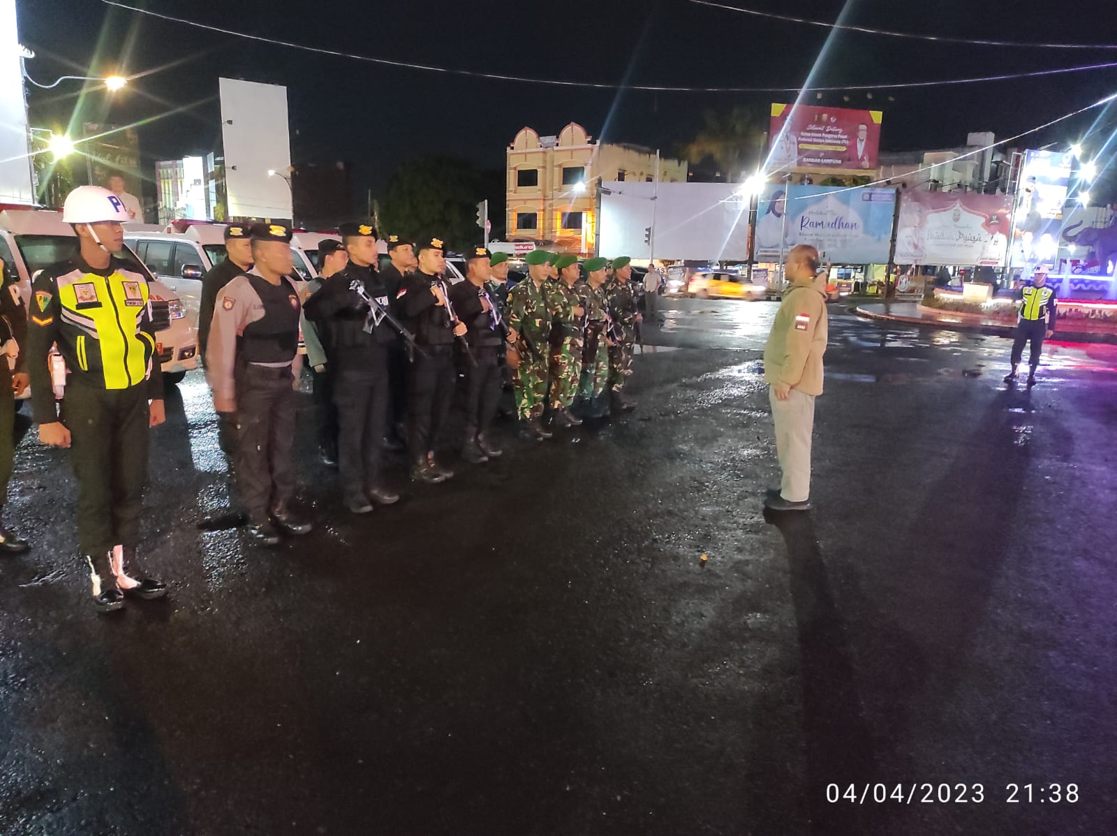 Jaga Situasi Kamtibmas, TNI – Polri Gelar Patroli Gabungan Di Kota Bandar Lampung