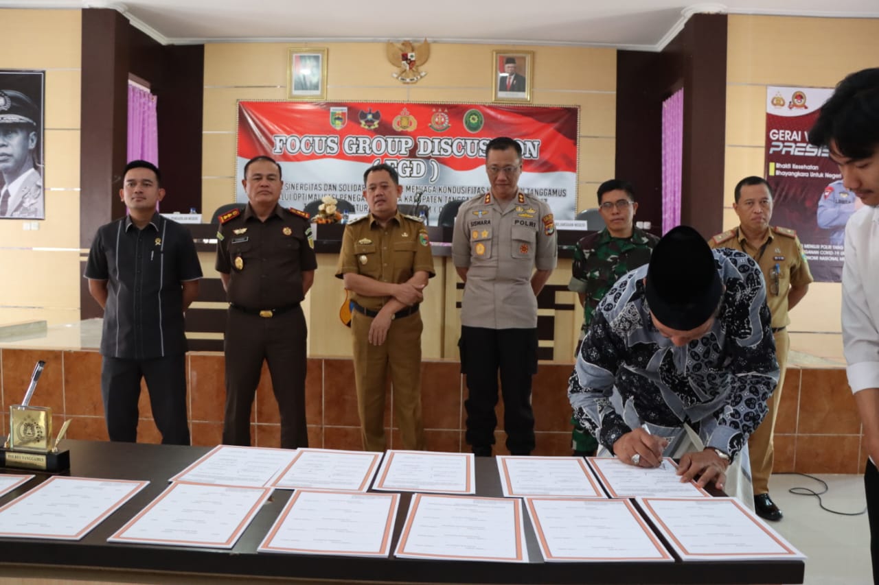 Polres Tanggamus Gelar FGD Optimalisasi Penegakan Perda Hiburan Umum atau Orgen Tunggal