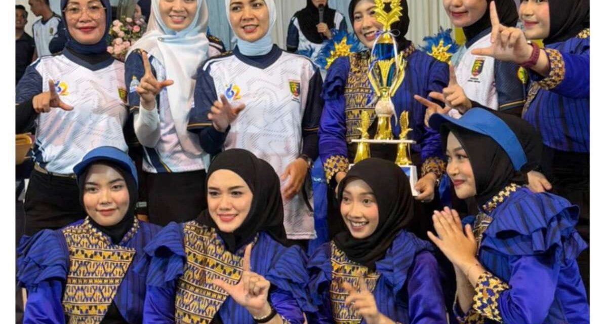 HUT ke-62 Provinsi Lampung, Sekretariat DPRD Provinsi Lampung Berpartisipasi dalam Lomba Senam Payu Kidah